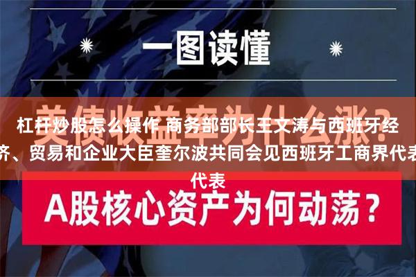 杠杆炒股怎么操作 商务部部长王文涛与西班牙经济、贸易和企业大臣奎尔波共同会见西班牙工商界代表