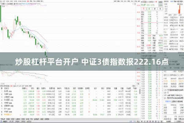 炒股杠杆平台开户 中证3债指数报222.16点